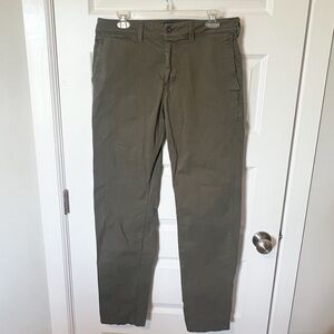 American Eagle Men’s Olive Pants Extreme Flex Slim Straight 32x34